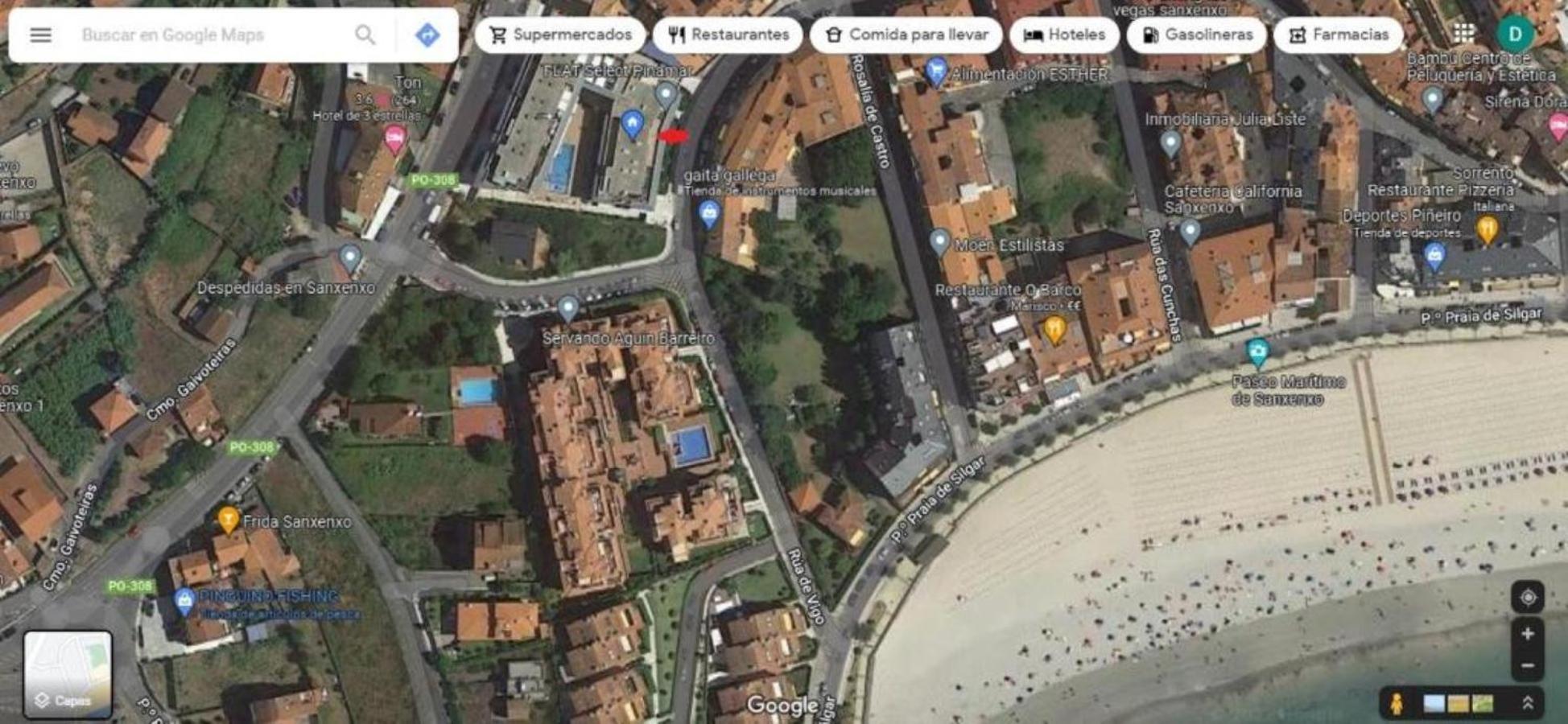 Apartamento En Urbanizacion Con Piscina En Playa De Silgar Sanxenxo Εξωτερικό φωτογραφία